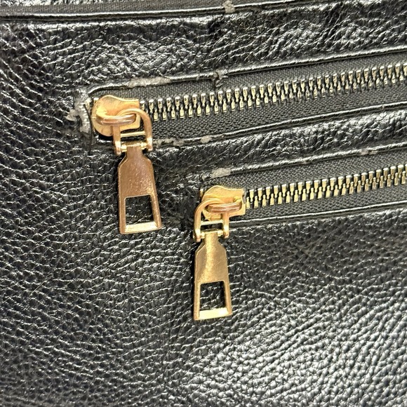 Beverly Hills Polo Club Black Leather Crossbody Bag Purse Handbag Multi Pockets - Picture 4 of 14